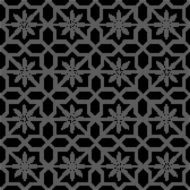 Yarı ton yuvarlak siyah sorunsuz geçmiş yıldız çiçek oyma