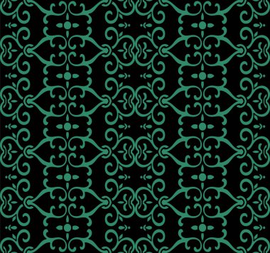 Sorunsuz Çince eğrisi sarmal zinciri çiçek arka plan