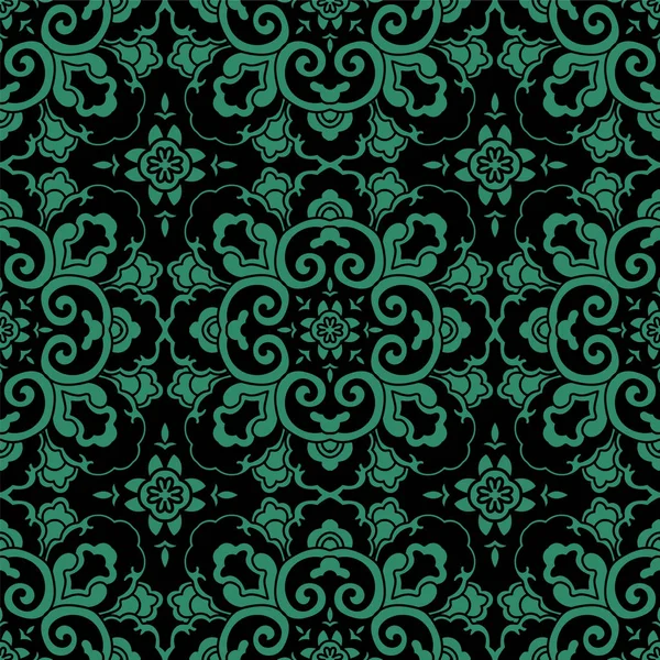 Sorunsuz Çince arka plan yuvarlak eğrisi çapraz çiçek