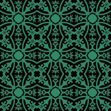 Antika sorunsuz yeşil arka plan çiçek asma calyx yaprak