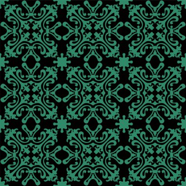 Antika sorunsuz yeşil arka plan geometri kaleydoskop