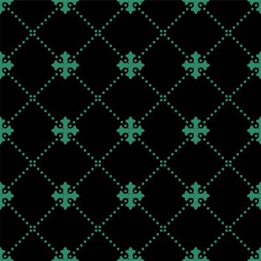 Antika sorunsuz yeşil renkli nokta hat onay çapraz