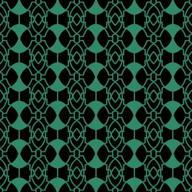 Antika sorunsuz yeşil arka plan oval yuvarlak geometri