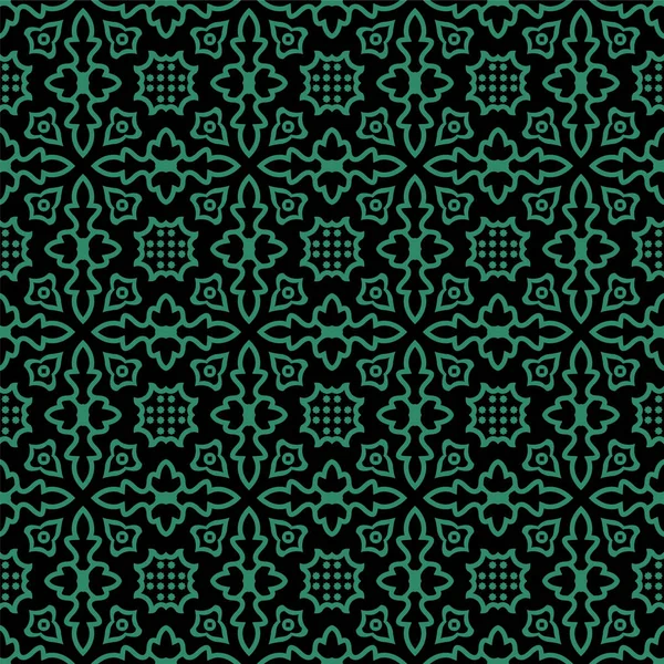 Αντίκες απρόσκοπτη πράσινο φόντο γεωμετρία Καλειδοσκόπιο — Διανυσματικό Αρχείο