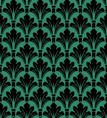 Antika sorunsuz yeşil arka plan doğa Bahçe eğrisi yaprak