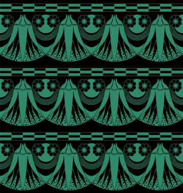 Antika sorunsuz yeşil arka plan doğa Çiçek Bahçesi