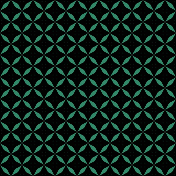 Antieke naadloze groene achtergrond rhomb geometrie cross — Stockvector