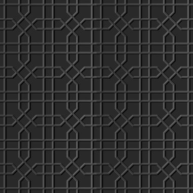 3D kağıt sanat sekizgen çapraz geometri hat