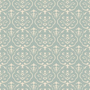 Antika sorunsuz arka plan eğrisi çapraz çerçeve çiçek