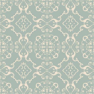 Antika sorunsuz arka plan sarmal eğri zinciri çiçek