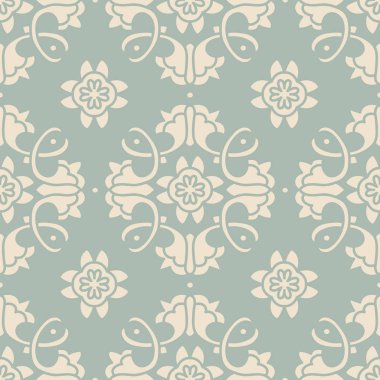 Antika sorunsuz arka plan sarmal asma çiçek çapraz