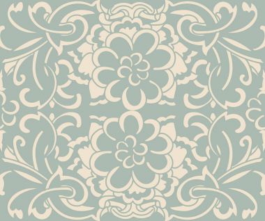 Antika sorunsuz arka plan sarmal eğri çapraz yuvarlak çiçek