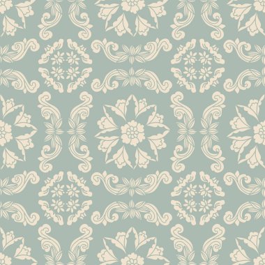 Antika sorunsuz arka plan sarmal çiçek asma çapraz