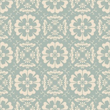 Antika sorunsuz arka plan sarmal çiçek kaleidosco yuvarlak çapraz