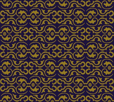 Antika sorunsuz arka plan eğrisi spiral yuvarlak çerçeve