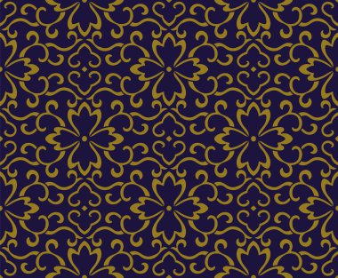 Antika sorunsuz arka plan sarmal eğri asma çiçek