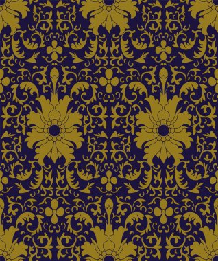 Antika sorunsuz arka plan Botanik Bahçesi sarmal eğri le çapraz