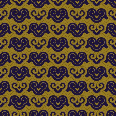 Antika sorunsuz arka plan sarmal eğri çapraz retro Japon pa