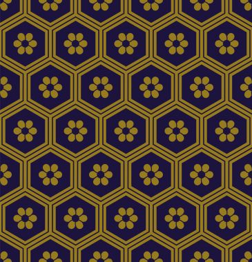 Antika sorunsuz arka plan oryantal altıgen çokgen çerçeve yuvarlak