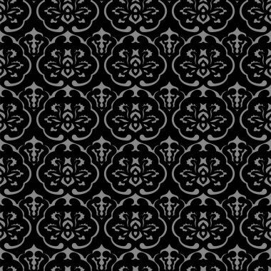 Antika sorunsuz arka plan eğrisi çapraz çerçeve çiçek