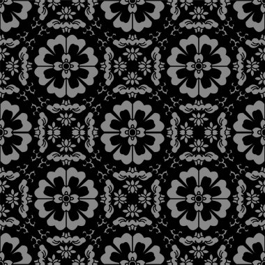 Antika sorunsuz arka plan sarmal çiçek kaleidosco yuvarlak çapraz