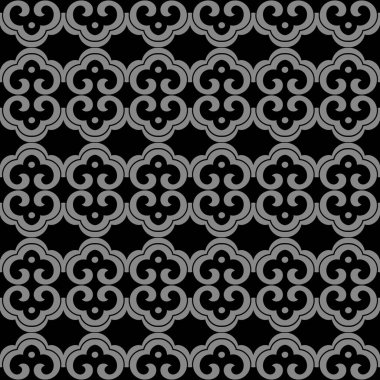 Antika sorunsuz arka plan oryantal eğrisi sarmal çapraz yuvarlak fr