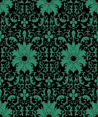 Antika sorunsuz arka plan Botanik Bahçesi sarmal eğri le çapraz