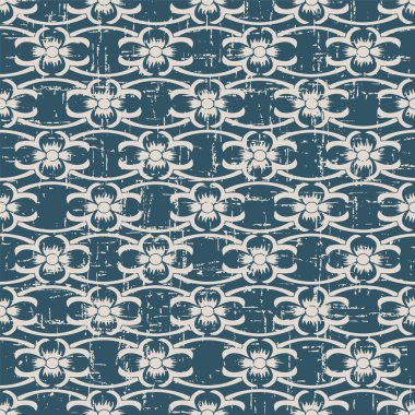 Antika sorunsuz retro asma akışı çapraz arka plan eğrisi yıpranmış