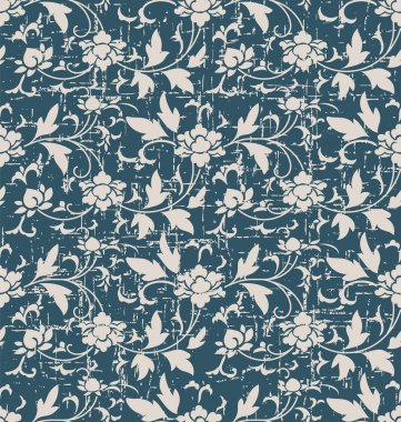 Arka plan retro Botanik Bahçesi giyilen antik sorunsuz retro 