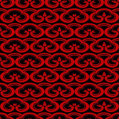 Sorunsuz Çin arka plan eğrisi sarmal çapraz çerçeve çiçek peta