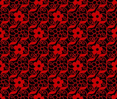 Sorunsuz Çin arka plan sarmal girdap çapraz asma yaprak çiçek