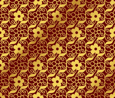 Sorunsuz altın Çin arka plan sarmal girdap çapraz asma yaprağı