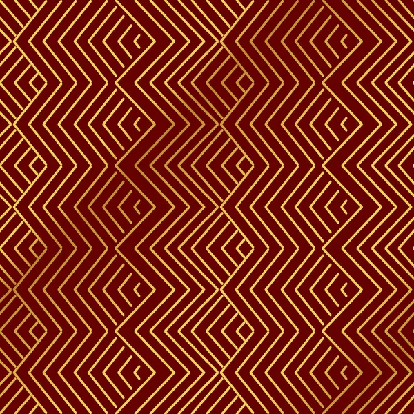 Seamless oro chino fondo oriental geometría comprobar serrín — Vector de stock