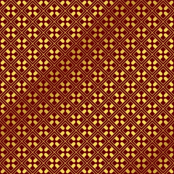 Seamless Golden Chinese Background quadrado verificar geometria cruzada f —  Vetores de Stock