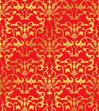 Sorunsuz altın Çin arka plan Botanik Bahçesi sarmal asma fl