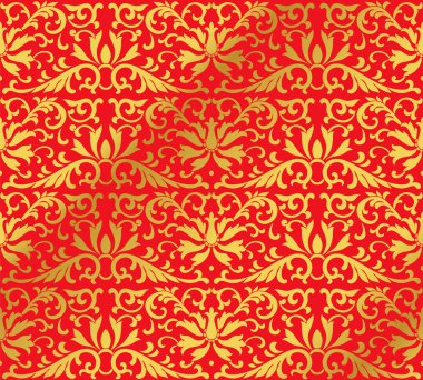 Sorunsuz altın Çin arka plan Botanik Bahçe çiçek çapraz l