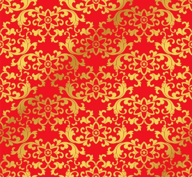 Sorunsuz altın Çin arka plan oryantal Botanik Bahçesi spira