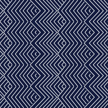 Kesintisiz mavi Çin arka plan oryantal geometri onay sawtoot