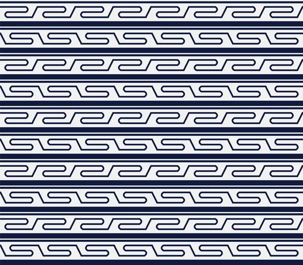 Sans couture bleu chinois fond spirale géométrie ligne transversale — Image vectorielle