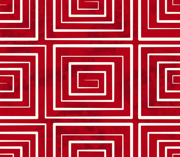 Бесшовный винтажный китайский фон спиральный квадратный вихревой геометр — стоковый вектор
