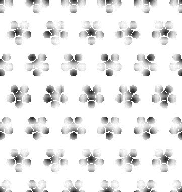 Yarı ton siyah sorunsuz geçmiş retro Japon yuvarlak fl yuvarlak