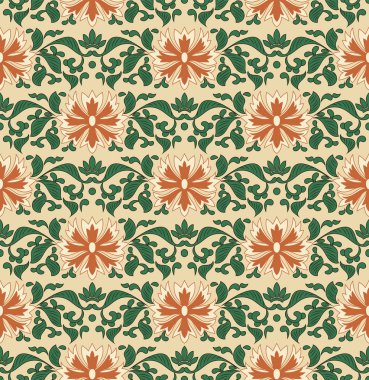 Sorunsuz arka plan Botanik Bahçesi doğa yaprak yeşil sarmaşık turuncu