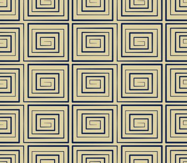 Sorunsuz arka plan Donanma sarmal kare girdap geometri çapraz lin