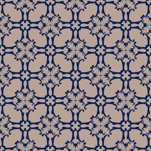 Fond d'écran sans couture rétro vortex courbe spirale croix ga — Image vectorielle