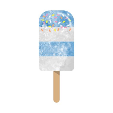 Renkli Sulu Boya doku dondurma dondurma tatlı summ vektör