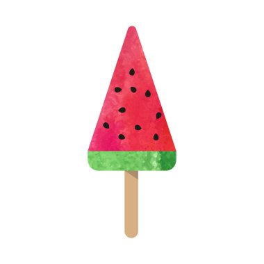 Renkli Sulu Boya doku dondurma dondurma tatlı summ vektör