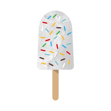 Renkli Sulu Boya doku dondurma dondurma tatlı summ vektör