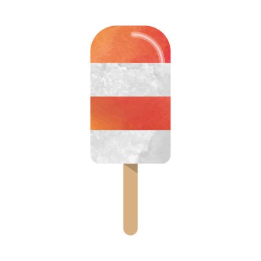 Renkli Sulu Boya doku dondurma dondurma tatlı summ vektör