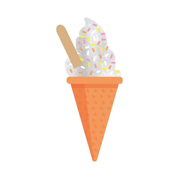 Colorido acuarela textura vector paleta helado dulce summ — Vector de stock