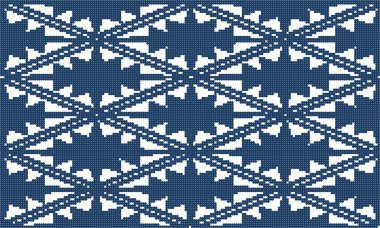 Yarı ton renkli kesintisiz retro desen lacivert rhomb onay c